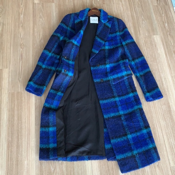 SAM New York brushed wool multicolored women’s size small pea coat made Bulgaria - Picture 10 of 17